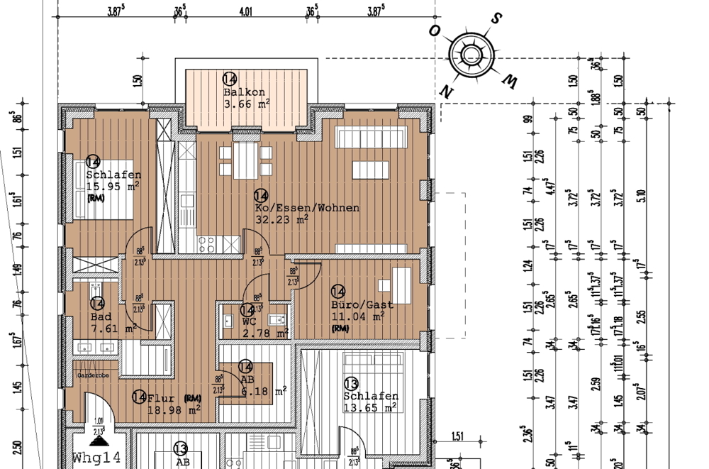 Neubau! Hochwertige 3-Zimmer-Wohnung mit Balkon im Zentrum von Bad Zwischenahn - Photo 4