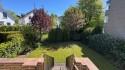 Blick vom Balkon in den Garten