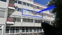 rückwärtige Ansicht der Wohnung vom Parkplatz