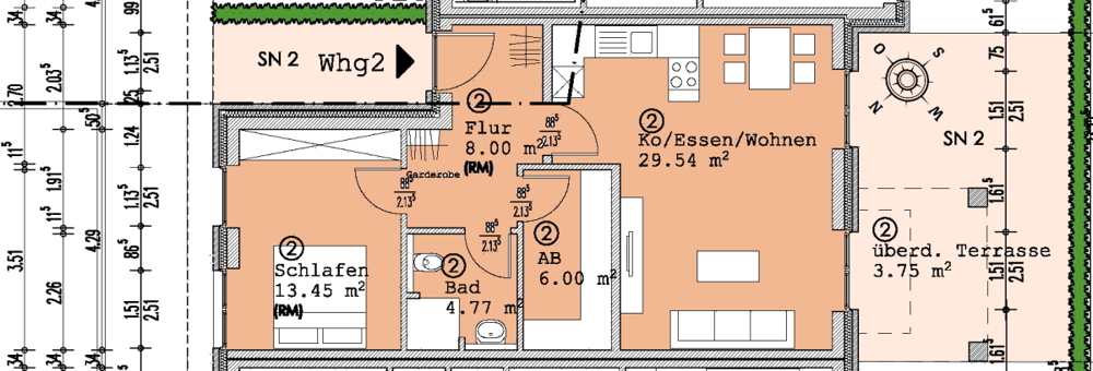 Neubau! Hochwertige 2-Zimmer-Wohnung mit Terrasse im Zentrum von Bad Zwischenahn - Photo 5